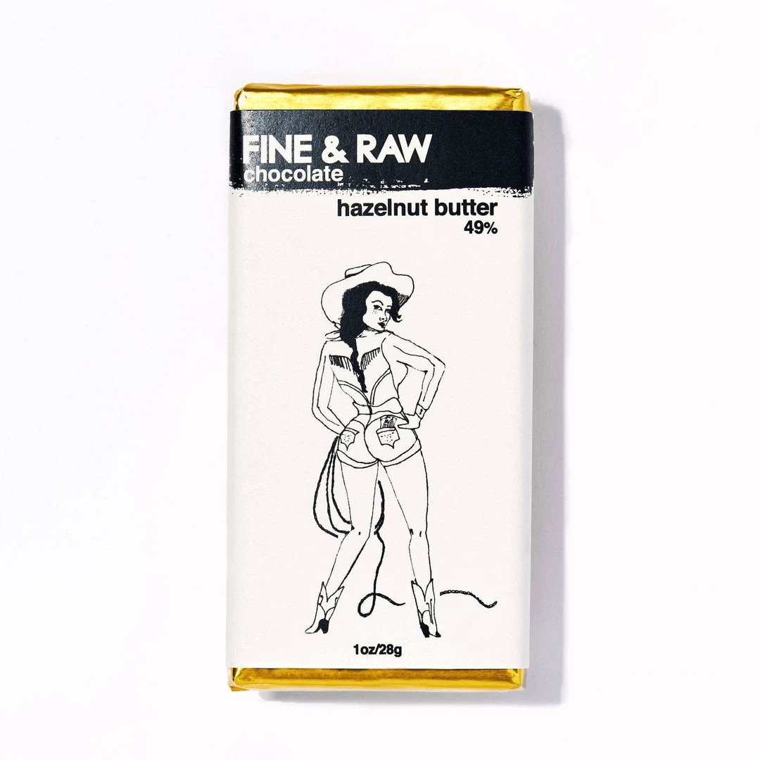 FINE & RAW All Apparel 1oz Hazelnut Butter Chocolate Bar 1 FINE & RAW All Apparel 1oz Hazelnut Butter Chocolate Bar