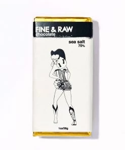 FINE & RAW 1oz Sea Salt Chocolate - Bonnie Collection (70% Cacao)