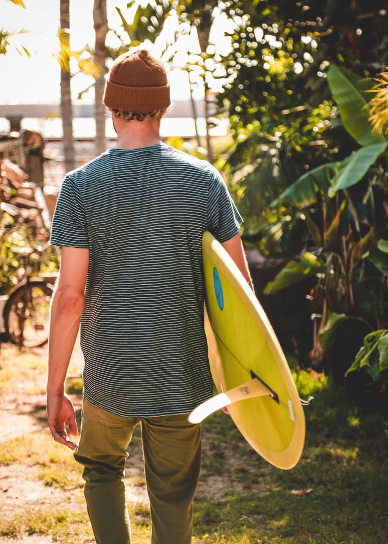 Iron & Resin True Blue Indigo Stripe Tee 6 Iron & Resin True Blue Indigo Stripe Tee