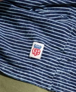 Iron & Resin True Blue Indigo Stripe Tee 10 Iron & Resin True Blue Indigo Stripe Tee