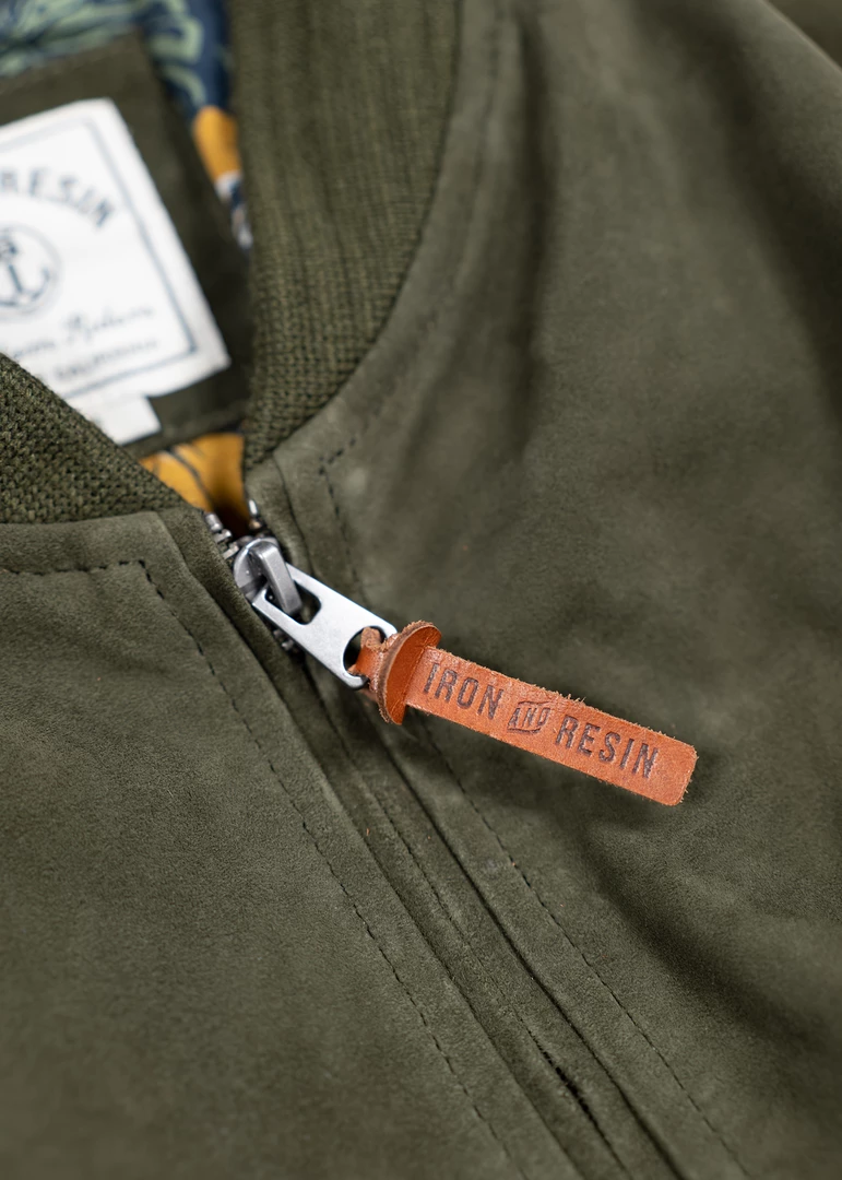 Iron & Resin All Apparel Goat Suede Bomber Jacket 6 Iron & Resin All Apparel Goat Suede Bomber Jacket