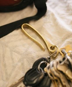 Smoky Sumi Brass Key Hook
