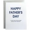Chez Gagné Father's Day Manlier Underwear Letterpress Card All Apparel