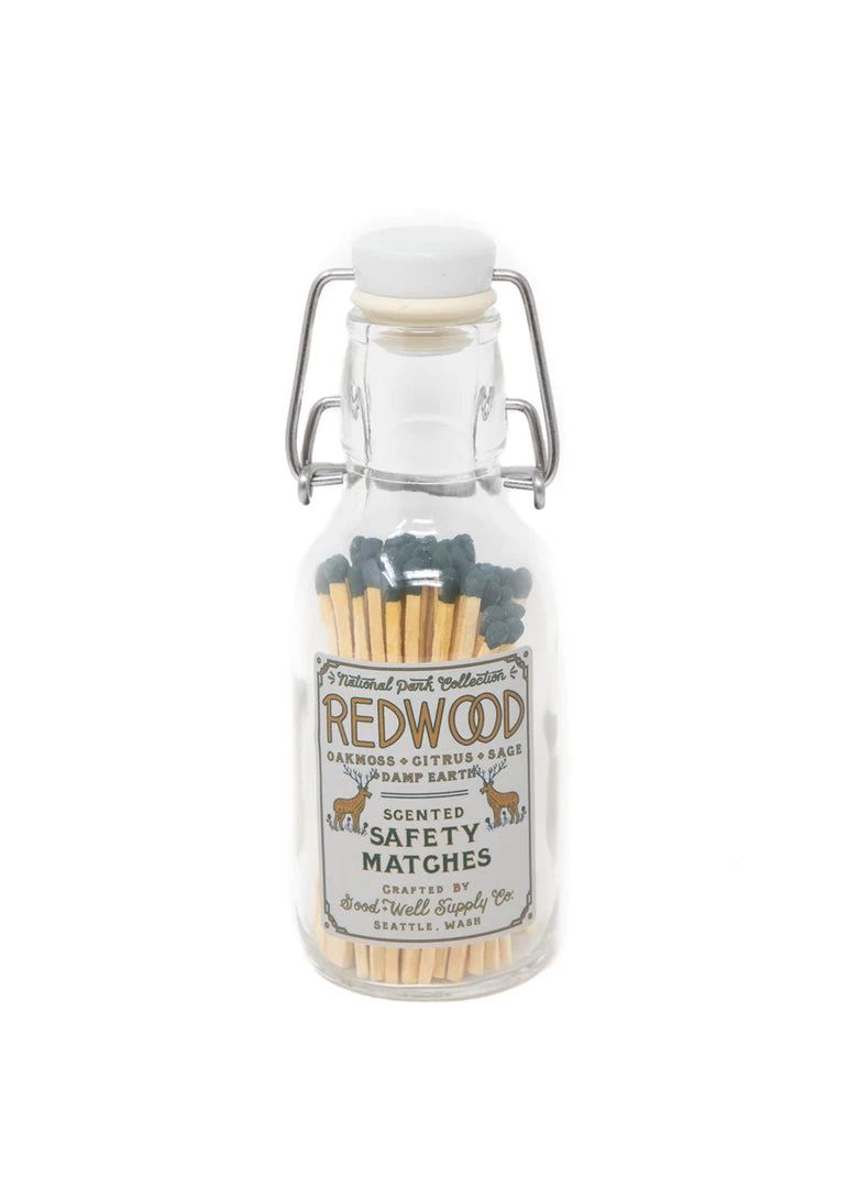 Good & Well Supply Co. All Apparel Redwood Scented Safety Matches 1 Good & Well Supply Co. All Apparel Redwood Scented Safety Matches