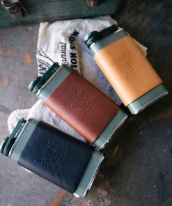 Iron & Resin X Brigg Leather Supply All Apparel Brigg Leather Supply X InR Heritage Flask