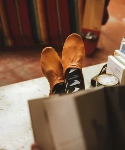 Iron & Resin All Apparel The Deerhide Cabin Mocs