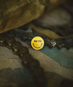 Iron & Resin Moto Happy Enamel Pin