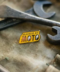 Iron & Resin Raised By Moto Enamel Pin All Apparel