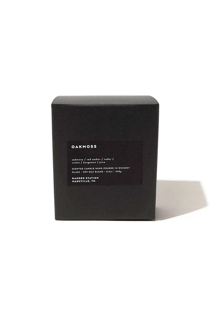 All Apparel Ranger Station Oakmoss Scented Whiskey Glass Candle 2 All Apparel Ranger Station Oakmoss Scented Whiskey Glass Candle