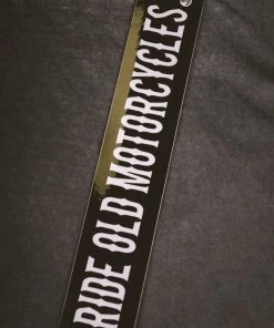 Iron & Resin Ride Old Motorcycles Bumper Sticker All Apparel