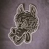 Iron & Resin Wolf Back Patch All Apparel