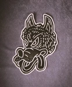 Iron & Resin Wolf Back Patch All Apparel